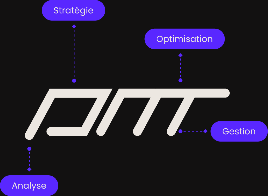 Schéma des services Digimar : Analyse, Stratégie, Optimisation, Gestion